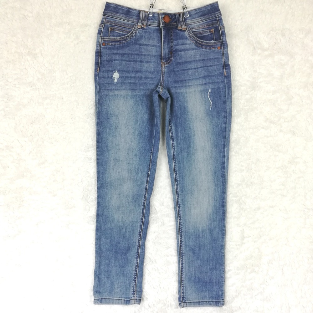 Democracy Womens Jeans "Ab"technology Skinny Ankle Blue Denim Medium Wash 4